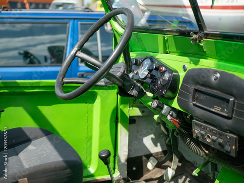 inside old cabriolet