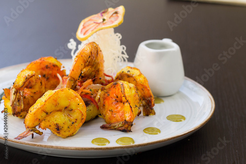 Foto curry prawns