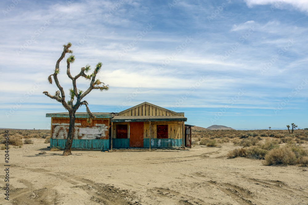 Abandoned building, upper Mojave
