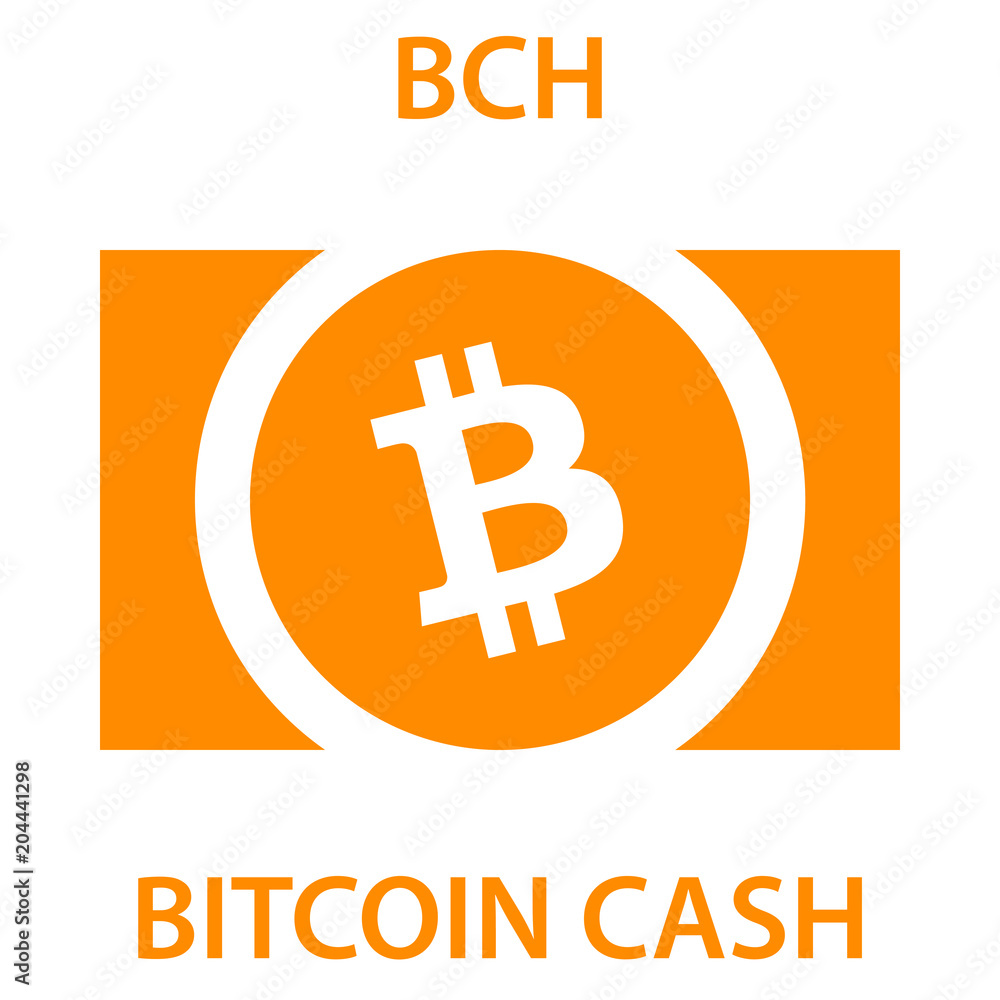 Bitcoin cash cryptocurrency blockchain icon. Virtual electronic, internet money or cryptocoin symbol, logo Bitcoin cash cryptocurrency blockchain icon. Virtual electronic, internet money or cryptocoin symbol, logo