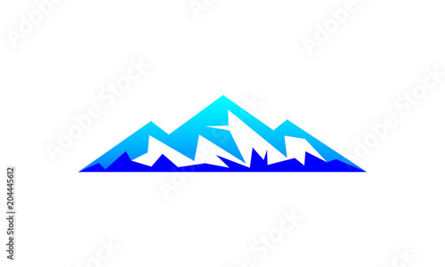 Blue volcanoe logo