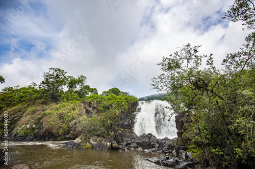 Pocos de Caldas  Minas Gerias Brazil. Waterfall veil brides