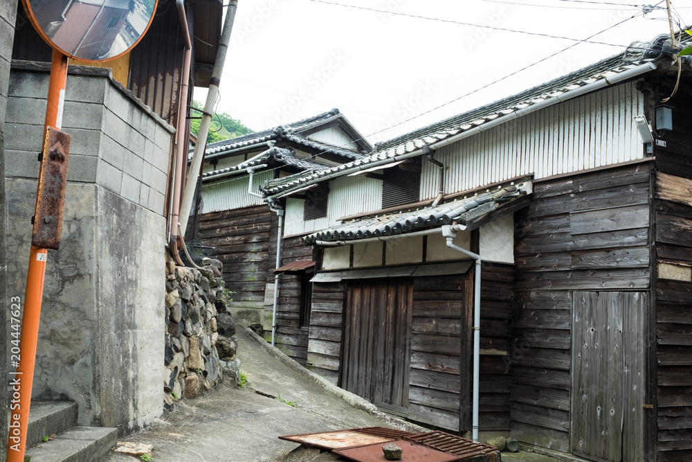 香川県 男木島 町並み 香川県 男木島 町並み