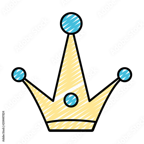 doodle luxury crown royal decoration accessory
