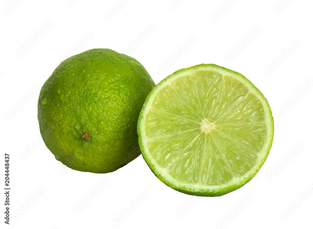 Lime isolated on a white background Lime isolated on a white background