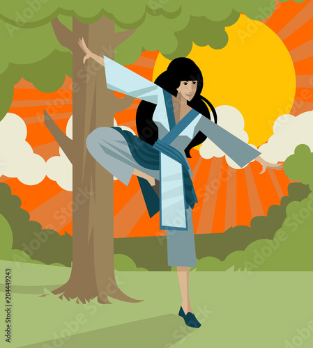 tai chi martial arts woman