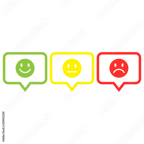 smile,straight, sad face icon button outline vector