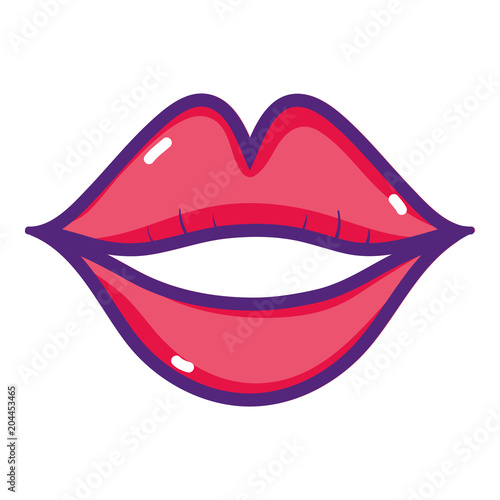 woman smile with beauty lips style