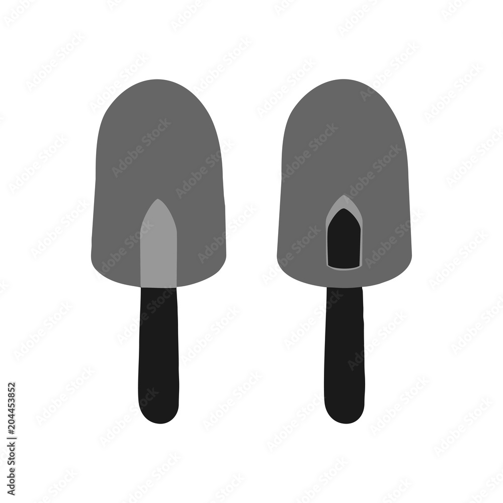 Small garden shovel. Illustration Small garden shovel. Illustration