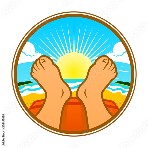 Relax on the beach