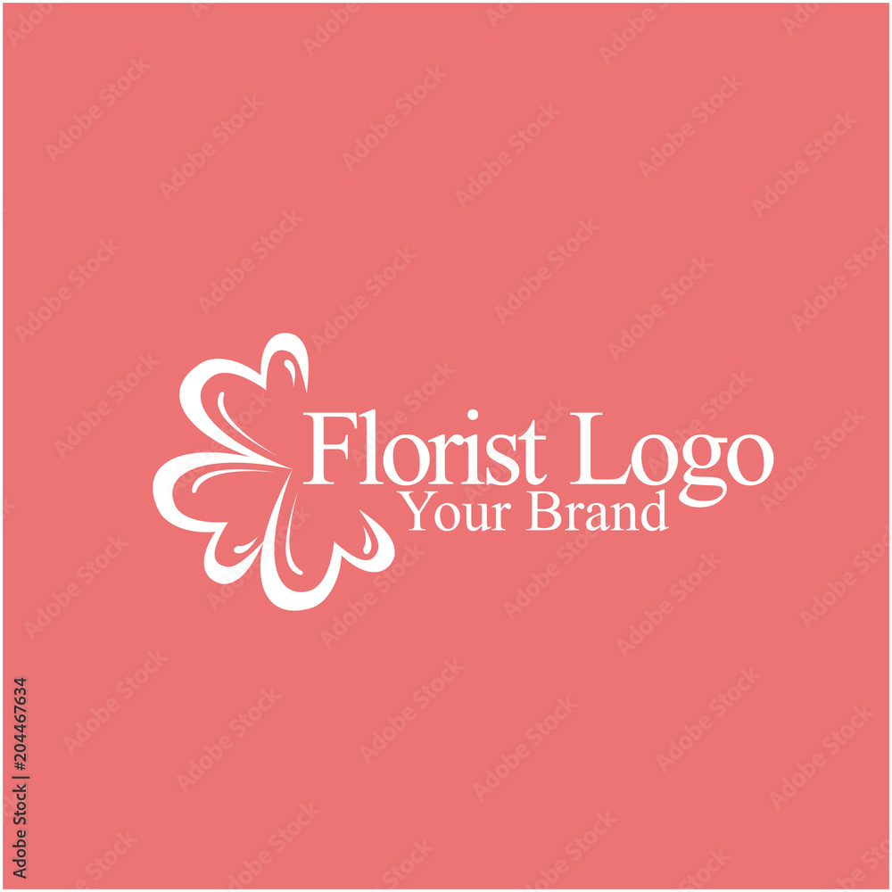 Florist Logo Vector Template Design Illustration Florist Logo Vector Template Design Illustration