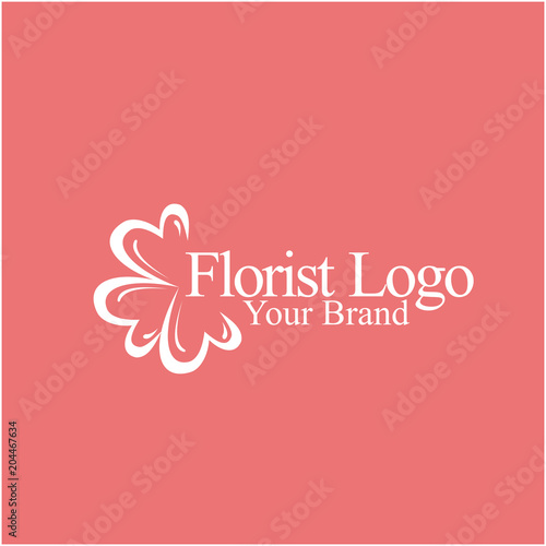 Florist Logo Vector Template Design Illustration