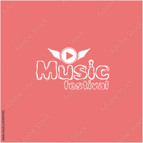Music Festival Vector Template Design Illustration