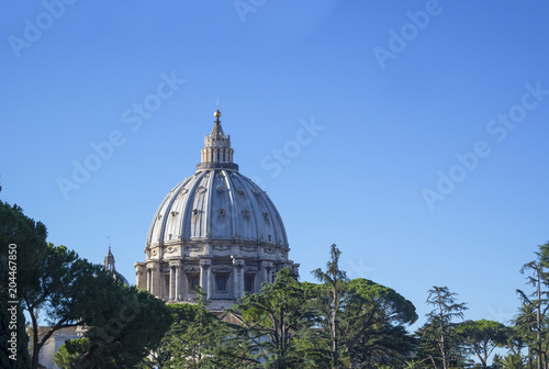 Vatican, ITALY - SEPTEMBER 6, 2016. Courtyard after the entrance. St Paul's Cathedral