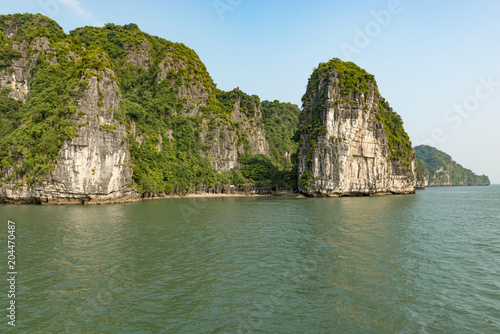 Beautiful panorama of Halong Bay in Vietnam
