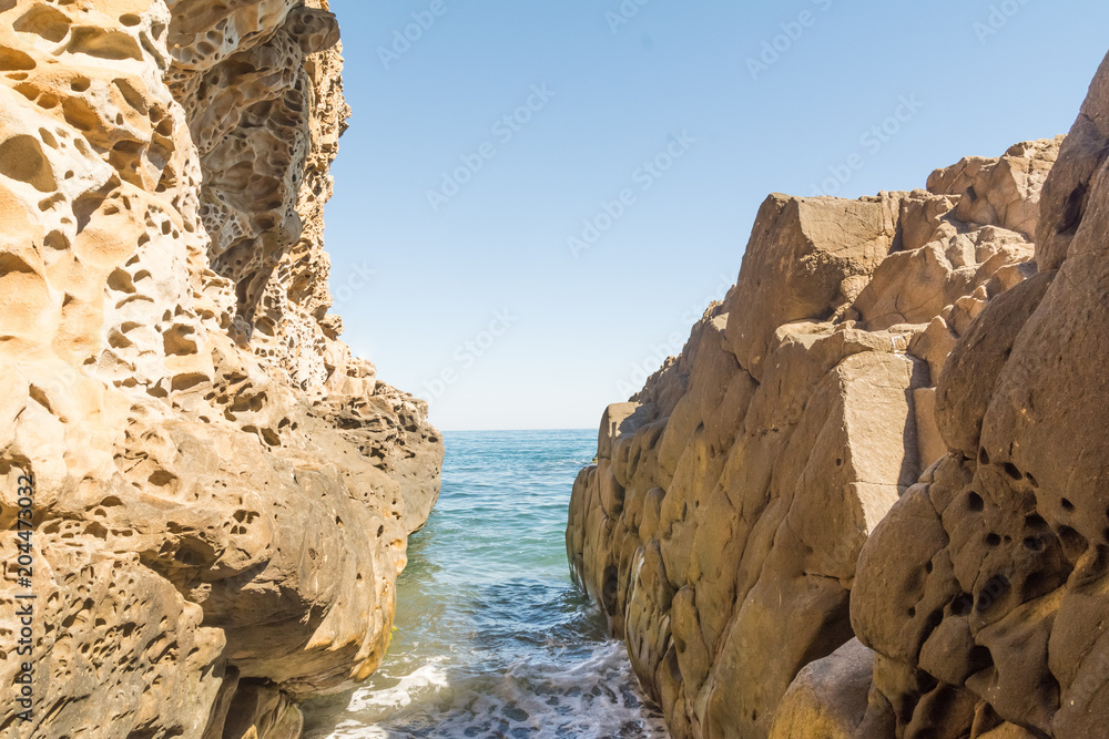 rocky beach near Black Sea