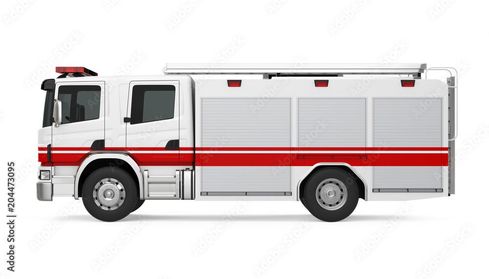 Fire Rescue Truck Isolated Fire Rescue Truck Isolated