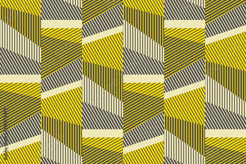 complex geometric stripes seamless pattern.