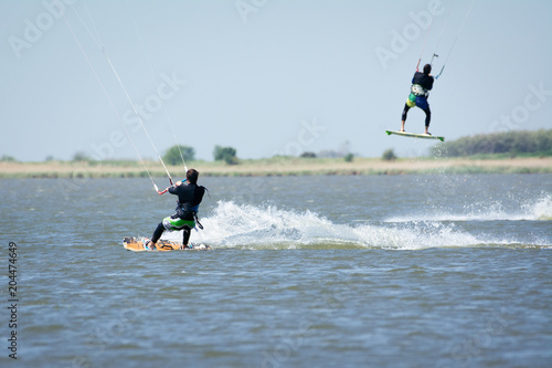 Kiteboarding action photos