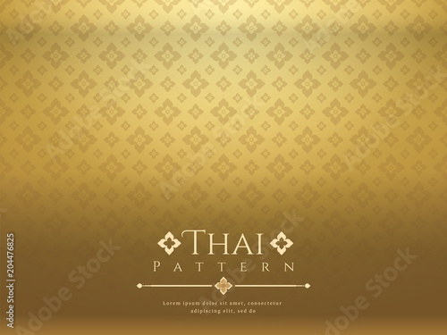 modern line Thai pattern traditional concept The Arts of Thailand photo