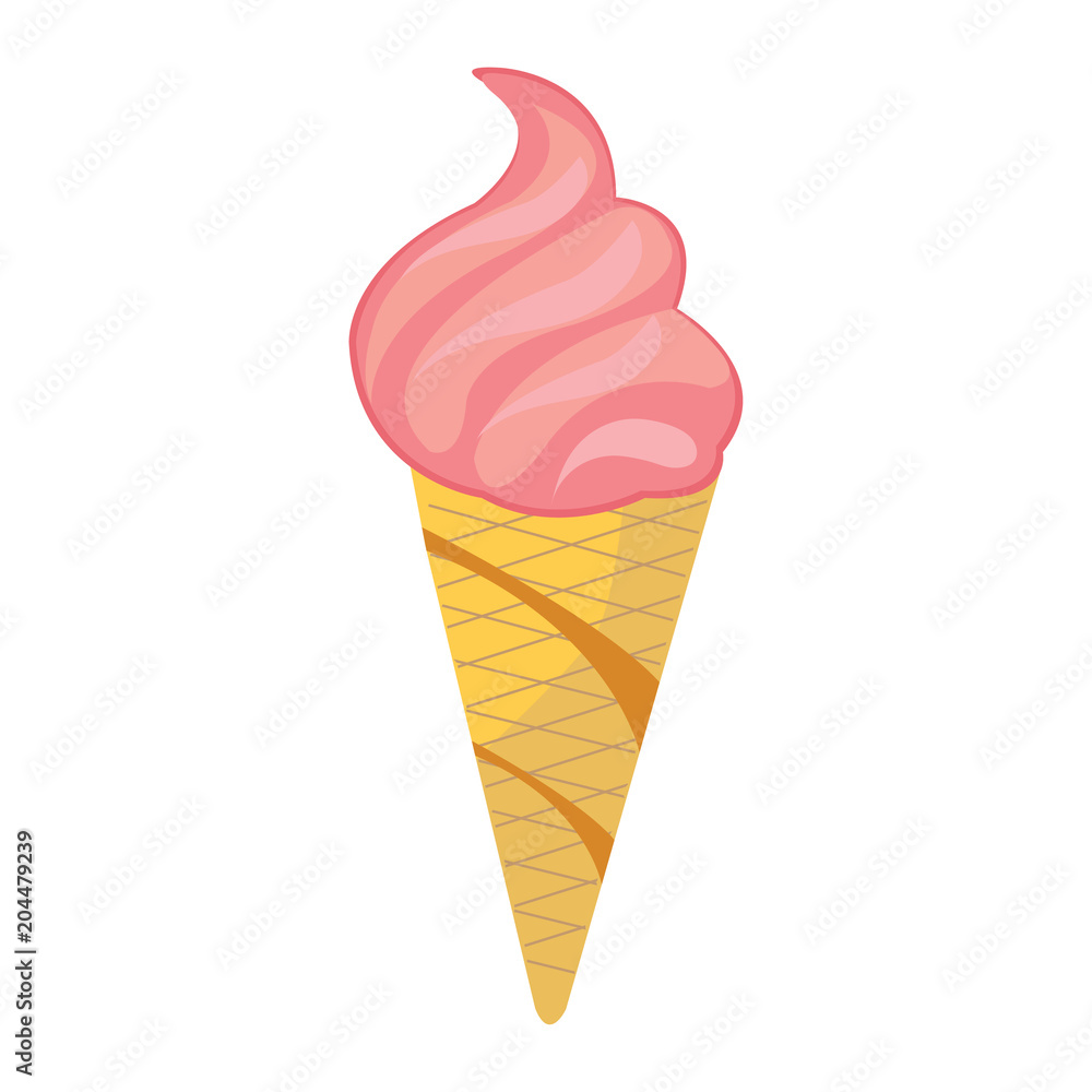 Frozen Icecream on White Background Frozen Icecream on White Background
