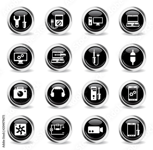 Free Download electronics repair icon set - GFXLoad