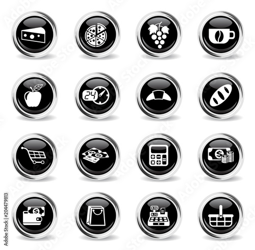 grocery store icon set Free Download grocery store icon set - GFXLoad