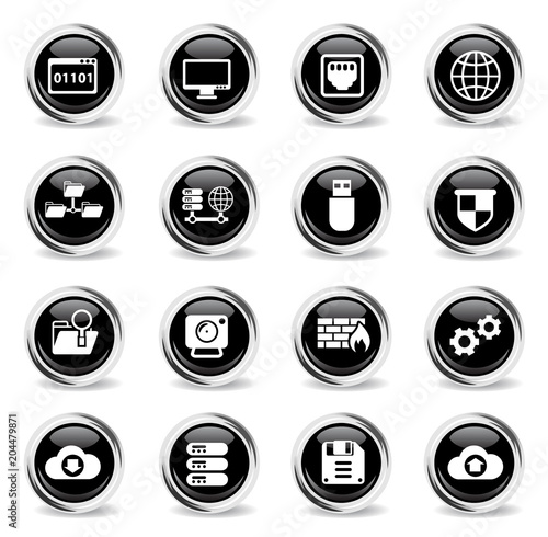 Free Download hosting provider icon set - GFXLoad