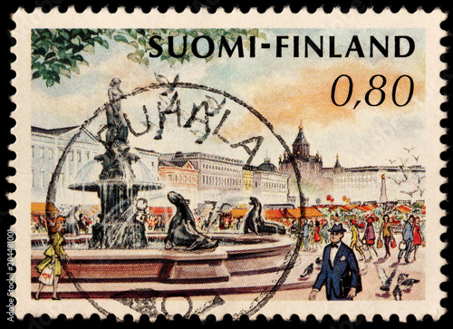 Helsinki Market Square Stamp