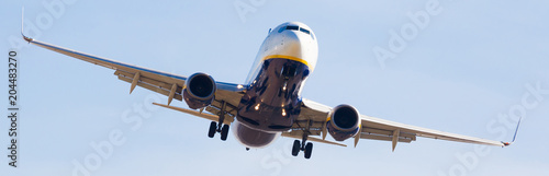 Ryanair Airlines plane landing
