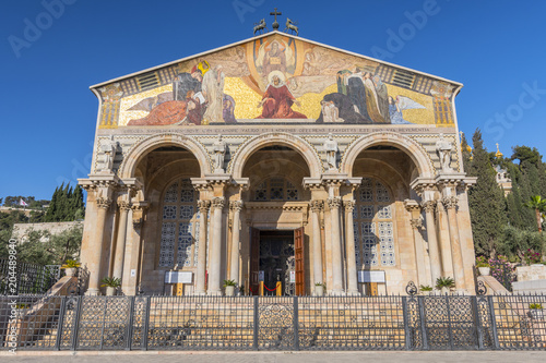 The Church of All Nations, Mount of Olives, Jerusalem, Israel, Middle East. © GISTEL