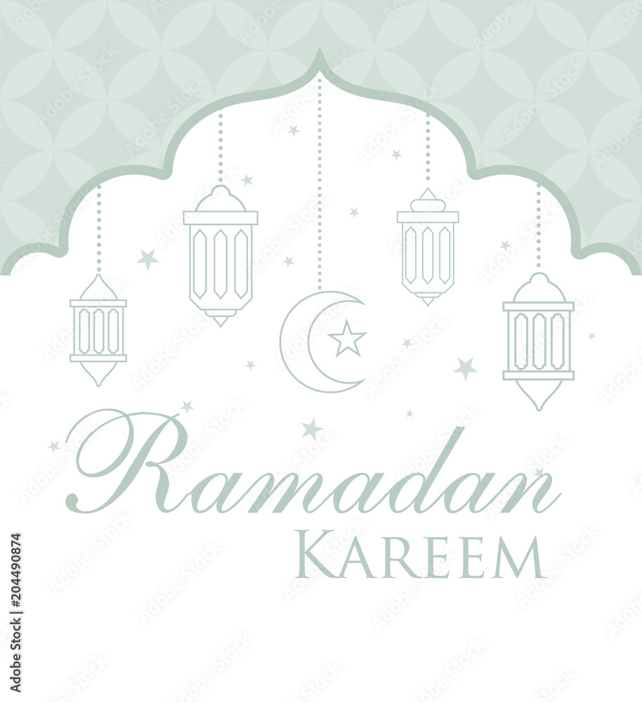 Naklejka premium ramadan kareem greeting card