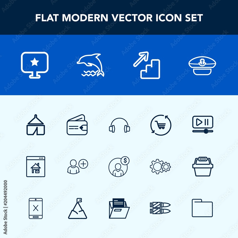 Modern, simple vector icon set with interface, camp, downstairs, accounting, trolley, upstairs, sign, audio, finance, real, tent, property, travel, cash, navy, hat, purse, add, music, star, down icons Modern, simple vector icon set with interface, camp, downstairs, accounting, trolley, upstairs, sign, audio, finance, real, tent, property, travel, cash, navy, hat, purse, add, music, star, down icons