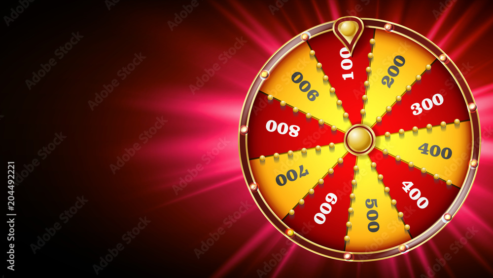 Fortune Wheel Design Vector. Casino Game Of Chance. Luck Sign. Lottery Design Brochure. Glowing Illustration Fortune Wheel Design Vector. Casino Game Of Chance. Luck Sign. Lottery Design Brochure. Glowing Illustration