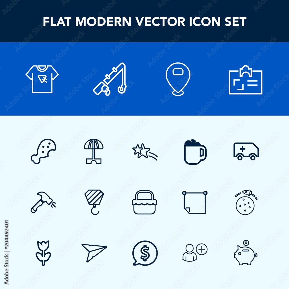 Modern, simple vector icon set with location, snack, typography, identity, emergency, drink, fishing, umbrella, business, reel, shiny, park, medical, food, fish, building, cafe, sport, cup, map icons Modern, simple vector icon set with location, snack, typography, identity, emergency, drink, fishing, umbrella, business, reel, shiny, park, medical, food, fish, building, cafe, sport, cup, map icons