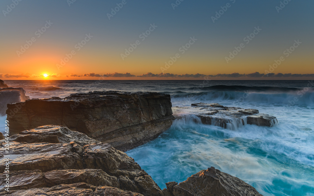 Fototapeta premium Rocky Sunrise Seascape