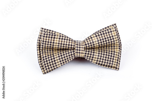 Clasic man bowtie on a white background.