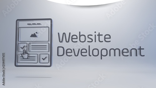 Website Development and webpage icon