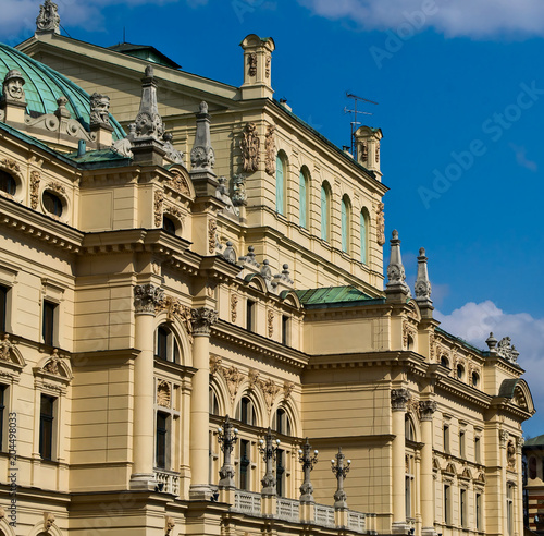 Slowacki Theatre in Krakow Old Town District in Poland