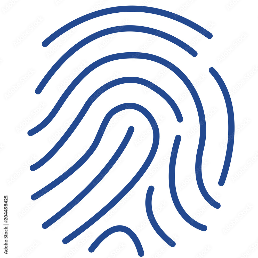 Fingerabdruck Vector Icon Illustration Fingerabdruck Vector Icon Illustration