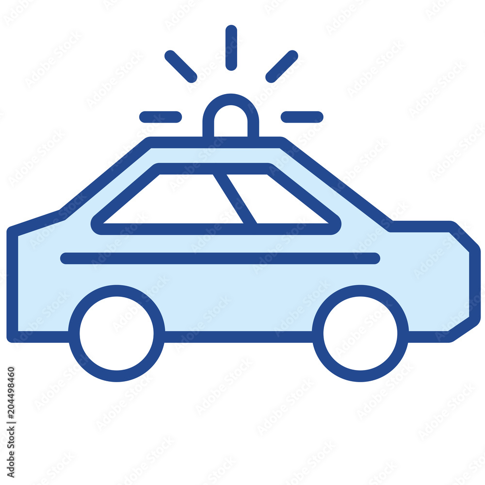 Polizeiauto Vector Icon Illustration