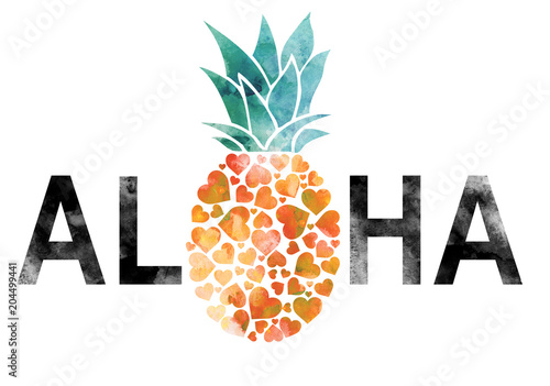 pineapple graphic with slogan