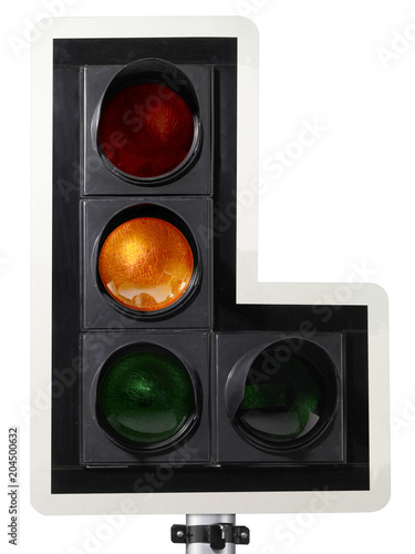 traffic light isolated on white background © Retouch man