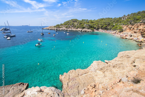 Cala Salada beach, Ibiza, Spain photo