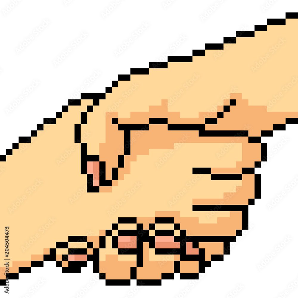 Obraz premium vector pixel art help