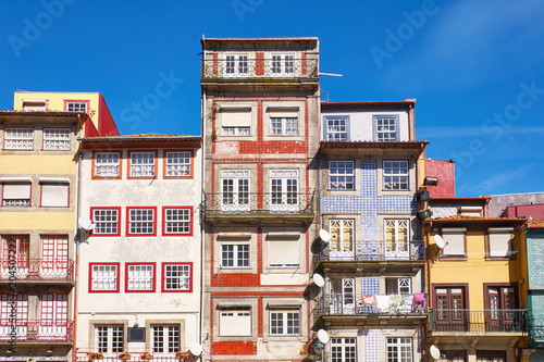 Porto old town traditional facades