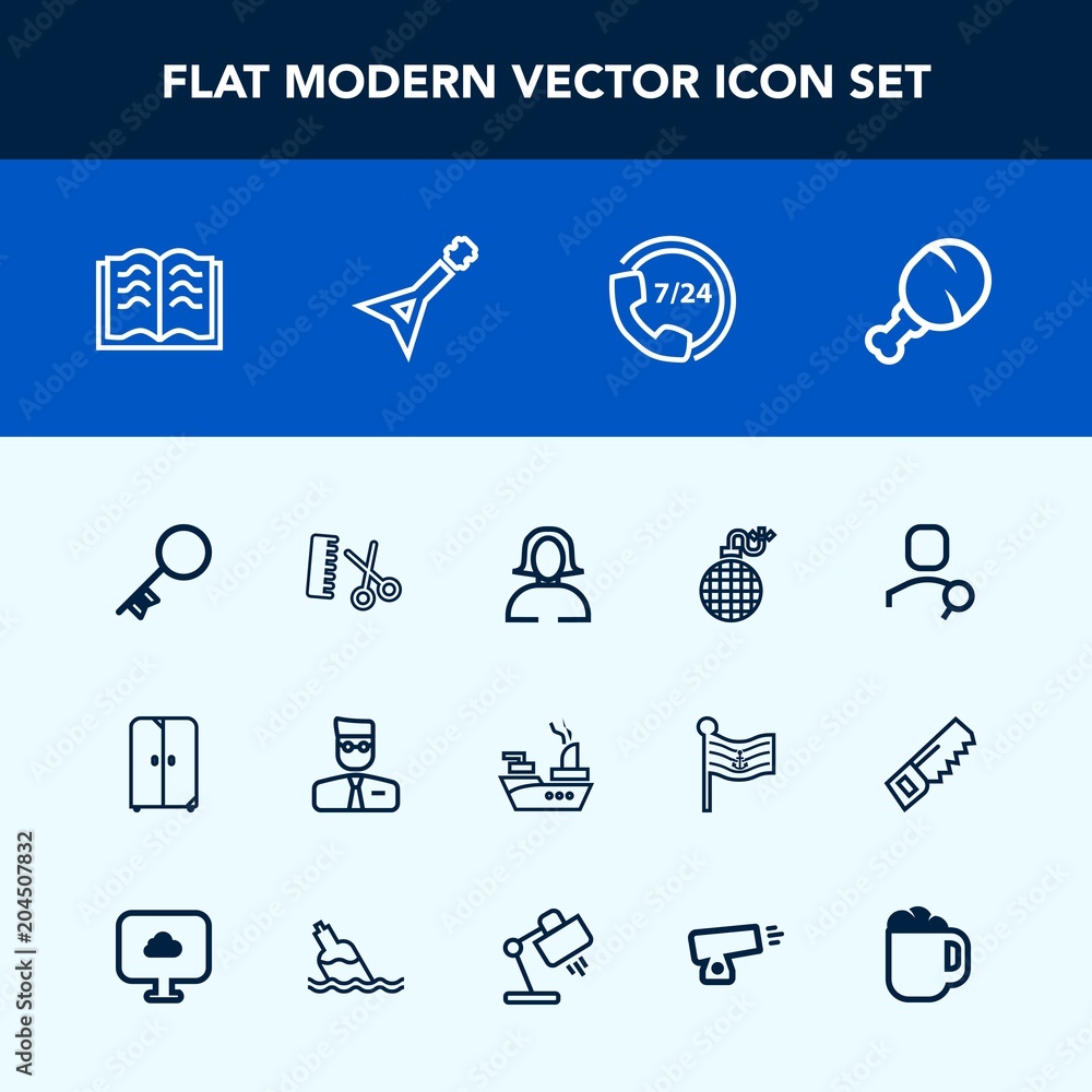 Modern, simple vector icon set with security, power, sign, war, woman, explosion, cabinet, interior, meal, hair, cupboard, home, ship, professional, web, door, fire, page, account, computer, key icons Modern, simple vector icon set with security, power, sign, war, woman, explosion, cabinet, interior, meal, hair, cupboard, home, ship, professional, web, door, fire, page, account, computer, key icons