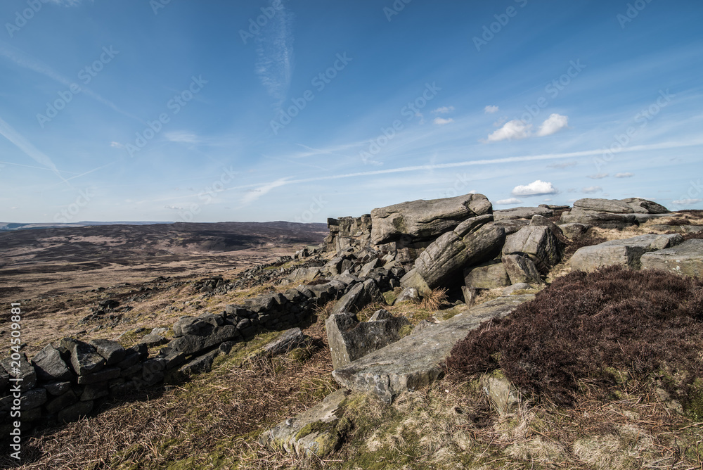 The Peak District National Park, Bamford Edge, England