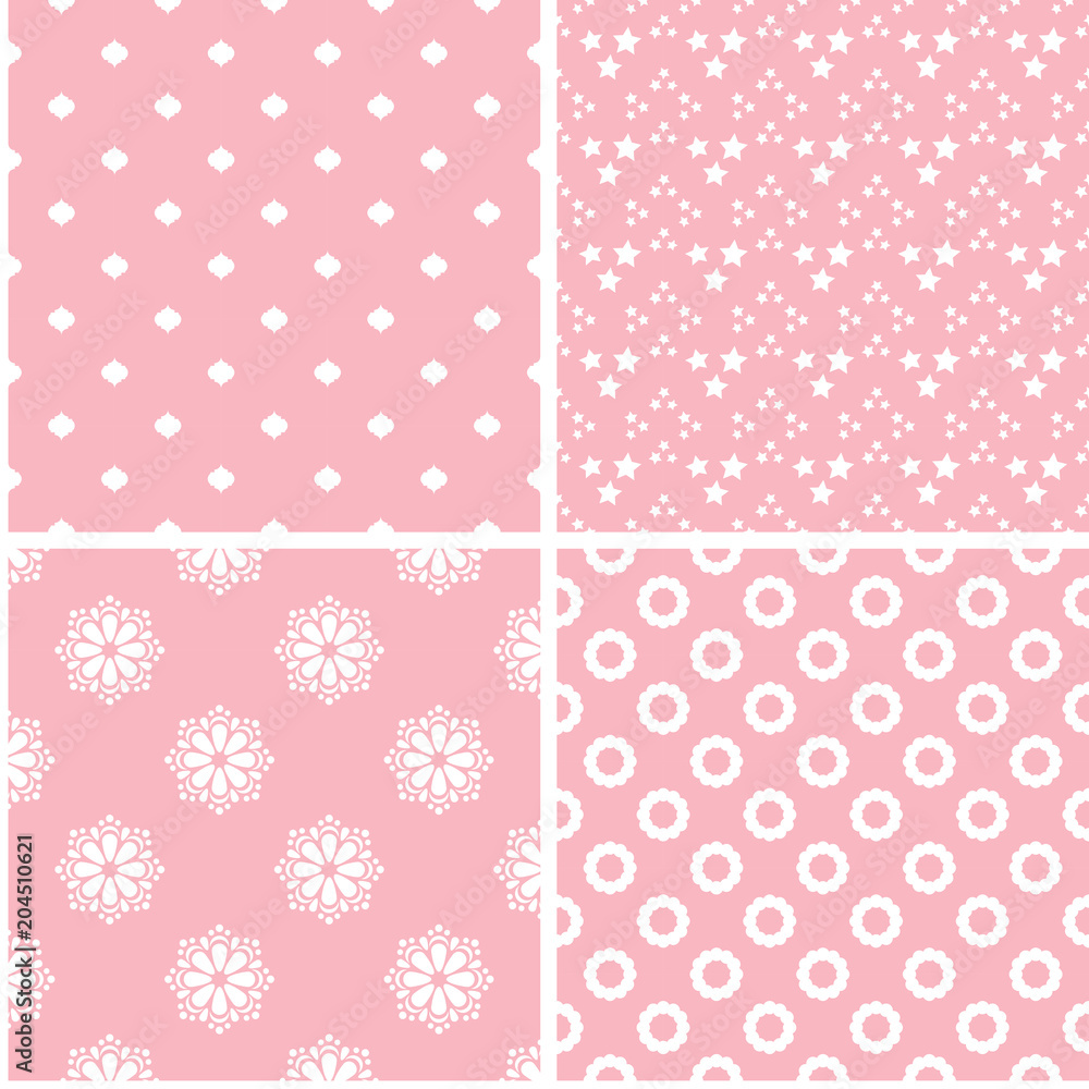 Different vector seamless patterns.