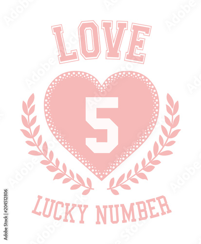 varsity slogan graphic with numbers